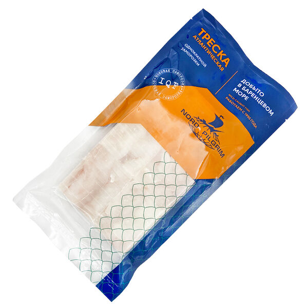 Треска, филе порционное свежемороженое Nord Piligrim, 500 г