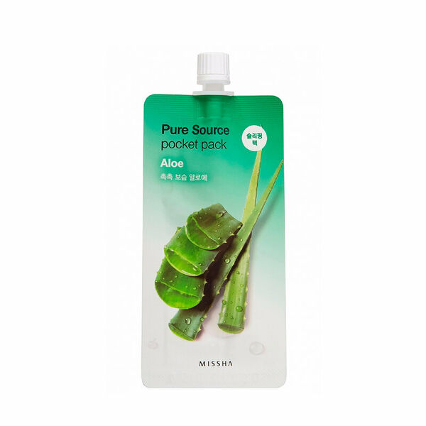 Маска для лица Missha Pure Source Pocket Pack ночная Алоэ 10 мл