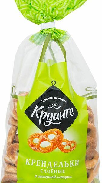 Крендельки слоеные Круанте в сахарной глазури