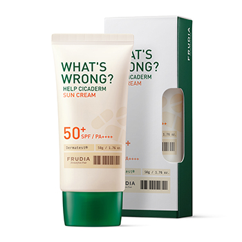 

Крем для лица и тела Frudia What’s Wrong Help Cicaderm Sun Cream (SPF50+ PA++++) солнцезащитный, 50 г