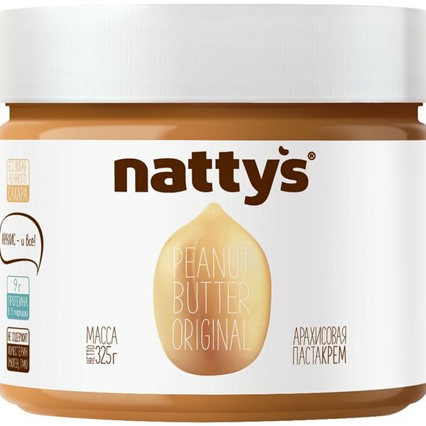 Паста арахисовая Nattys Original 325г