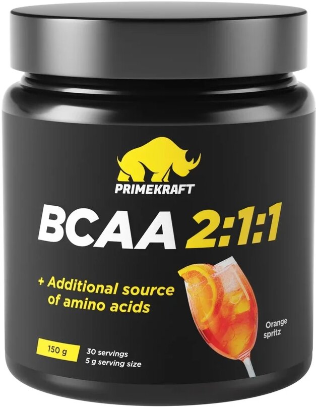 

Prime Kraft BCAA 2:1:1 порошок Апельсиновый спритц 150 г