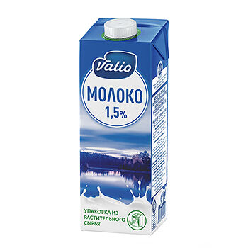 Молоко ультрапастеризованное Valio 1,5% 1л