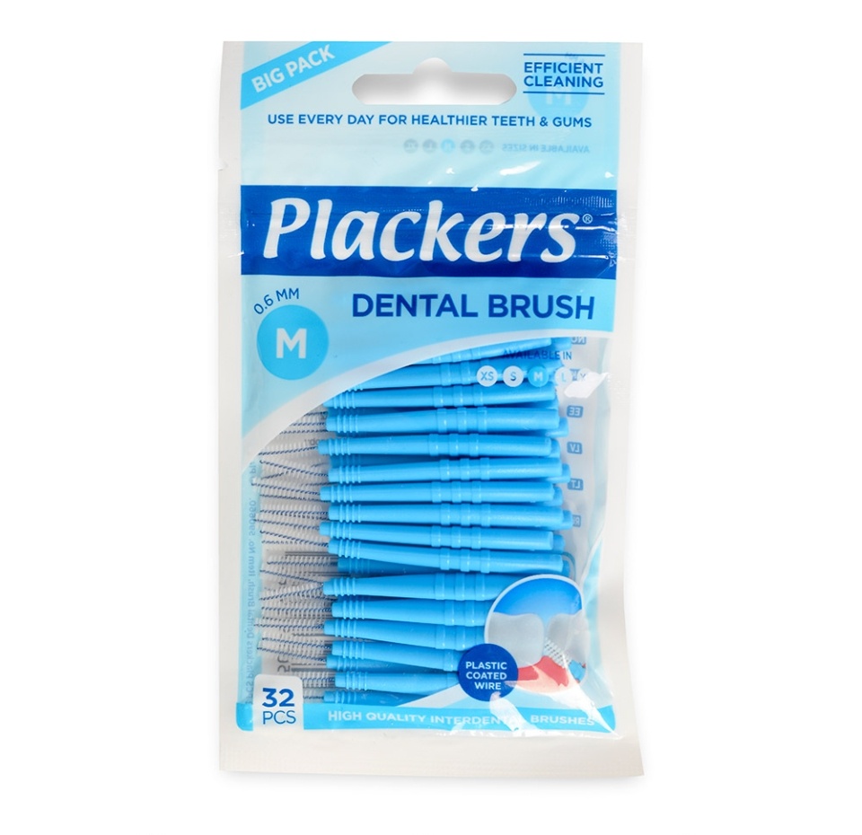 

Ершики межзубные Plackers Dental Brush, 32 шт.