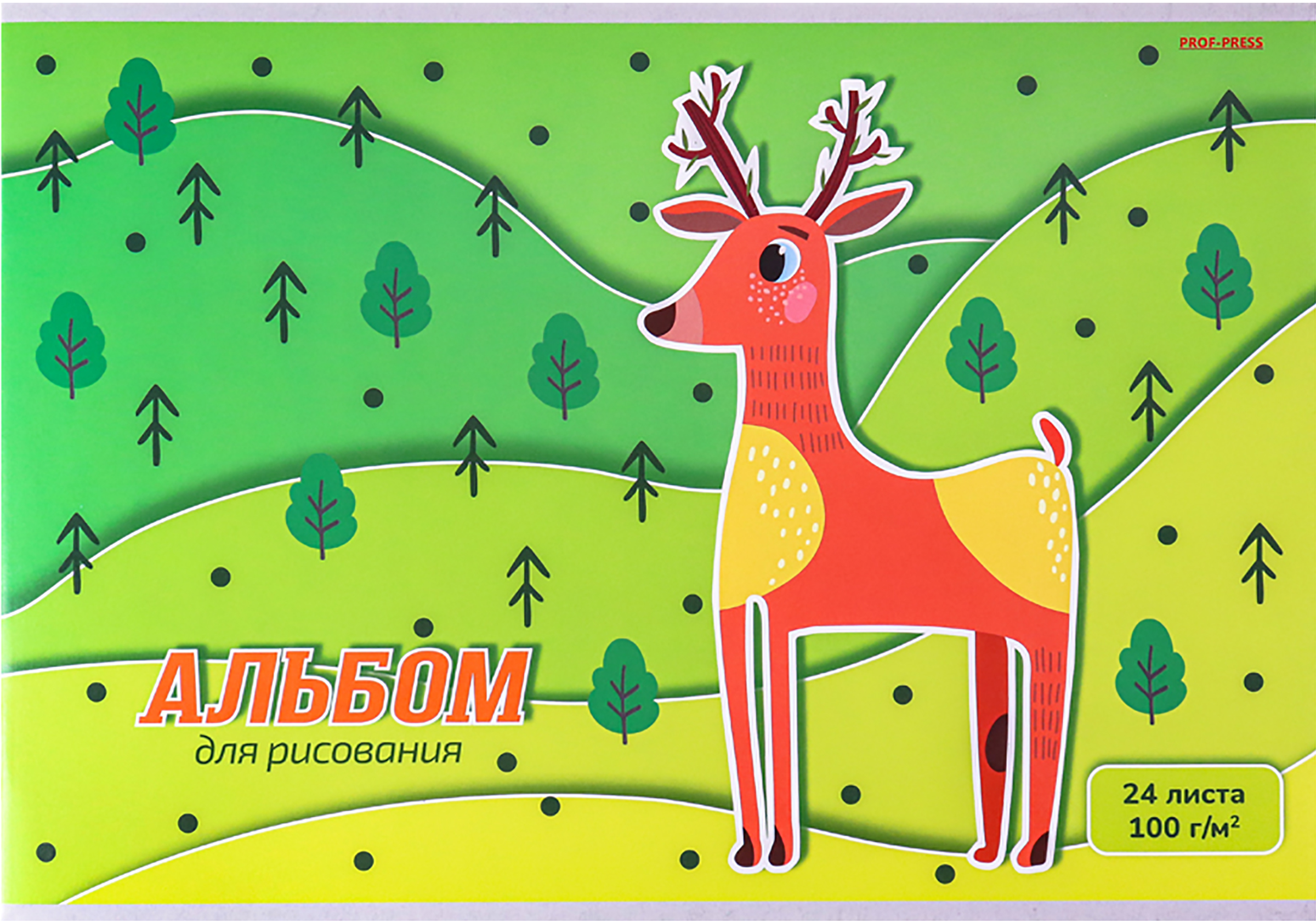 

Альбом для рисования PROF-PRESS А4, 24 листа