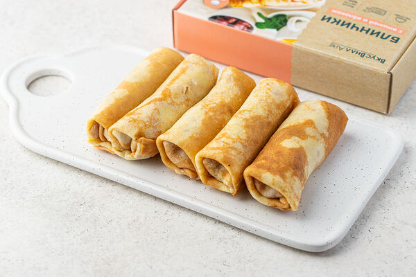 Блинчики с вишней и яблоком, заморозка Продукт замороженный 