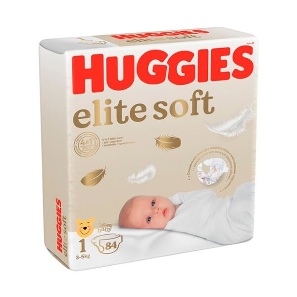 Подгузники Huggies Elite Soft 1 3-5 кг 84 шт