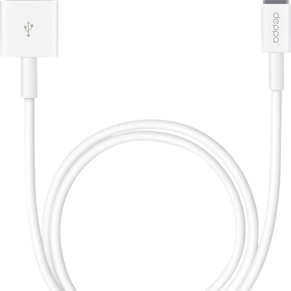Дата-кабель DEPPA USB – Lightning, 1,2м, белый