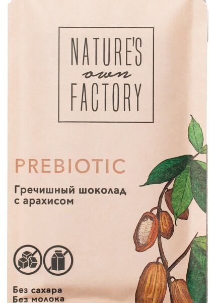 Шоколад Natures Own Factory гречишный с арахисом 20г