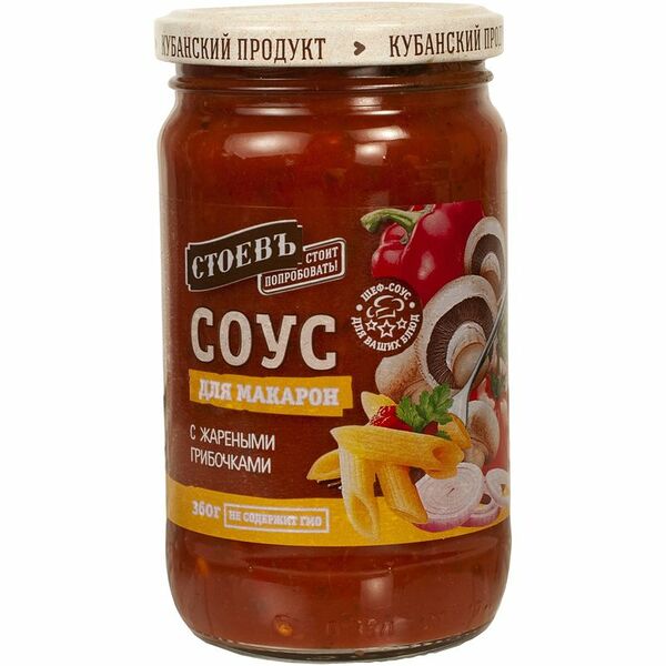 Соус Стоевъ для макарон с грибами 360г