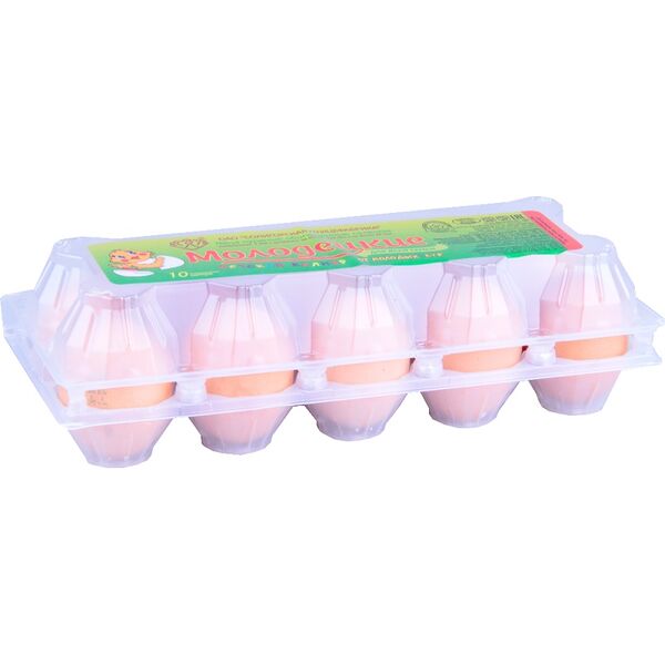 Яйца кур пищ цв Молодецкие С-1 Халяль фас 1х10 карт Солигорская ПТФ