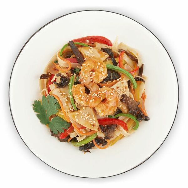 Рисовая лапша с морепродуктами Шеф Перекрёсток, 240г