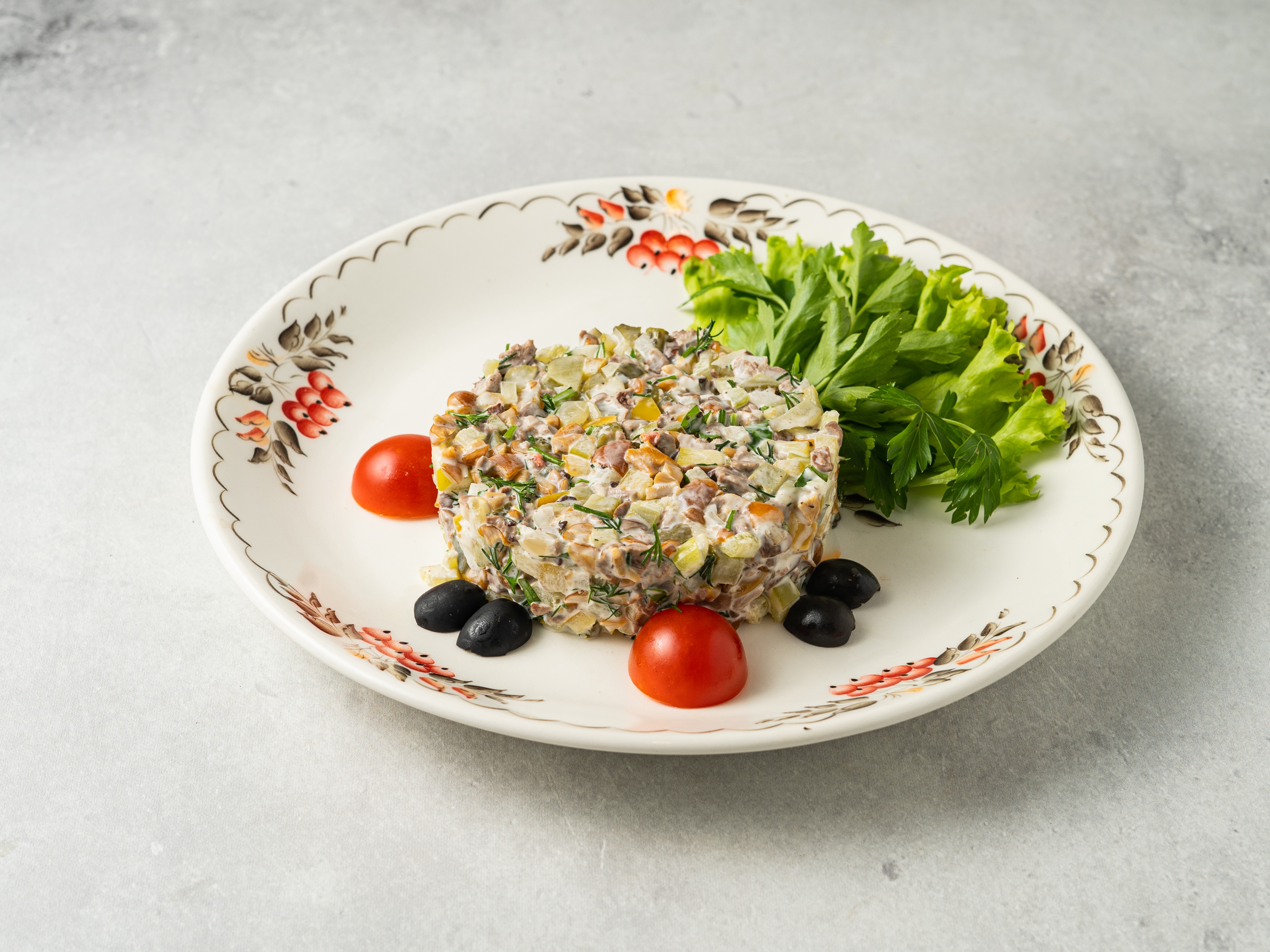 Салат Куриное сердынько