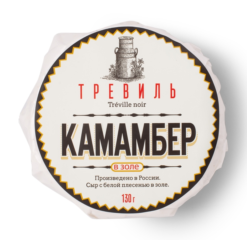 

Сыр Камамбер Нуар Тревиль с белой плесенью 45% 130 г