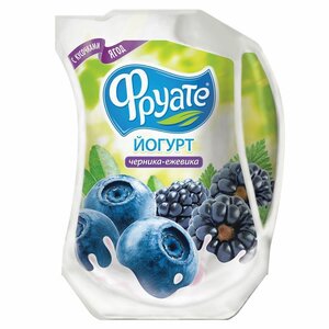 Йогурт питьевой Фруате черника-ежевика, 1.5% в Магнит со скидкой –17%