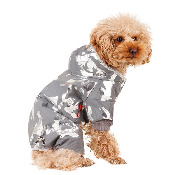 Комбинезон Petmax светоотражающий для собак L серый (унисекс)