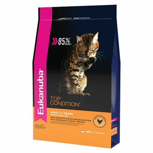 Eukanuba Cat для взрослых кошек Домашняя птица