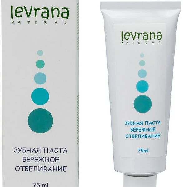 Зубная паста Levrana Бережное отбеливание 75мл