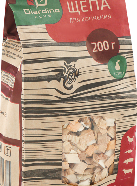 Щепа для копчения GIARDINO CLUB Груша, Арт. 69631