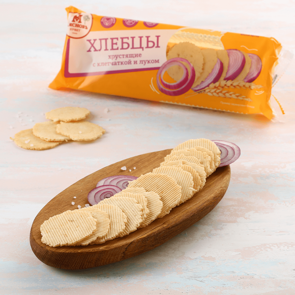 Хлебцы хрустящие с клетчаткой и луком МясновЪ Буфет