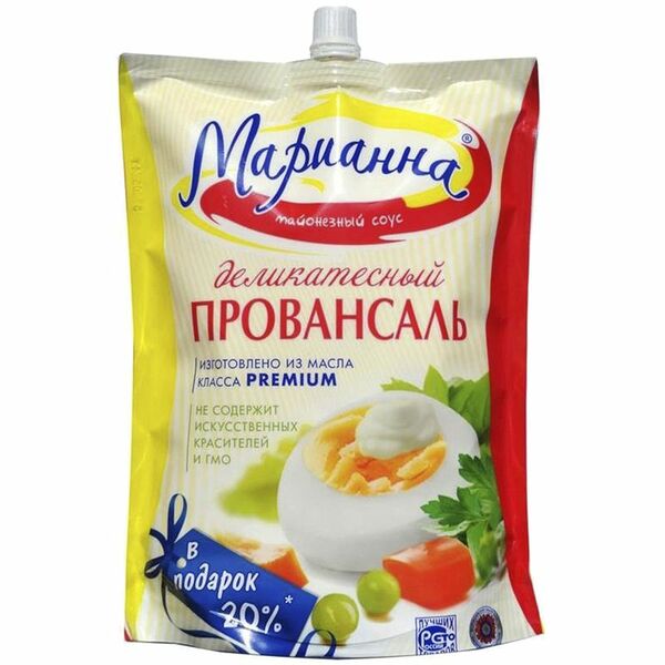 Соус майонезный Марианна деликатесный провансаль, 25%