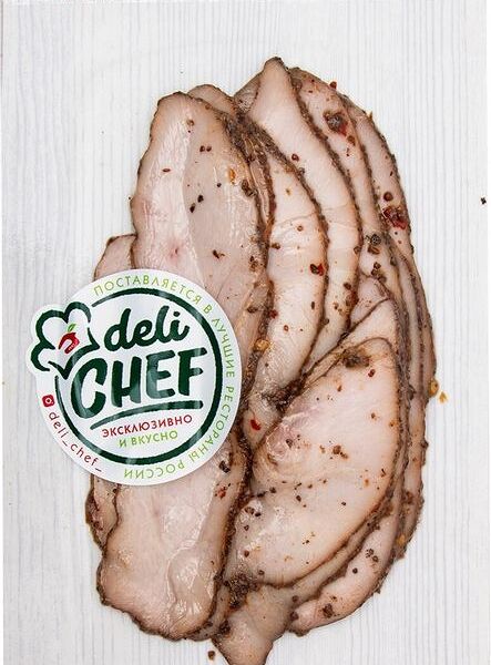Пастрами из индейки Мясной дом Бородина DeliChef копчёно-варёная