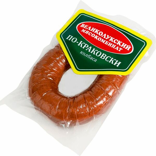 Колбаса полукопчёная Великолукский МК По-краковски категория В, 300г