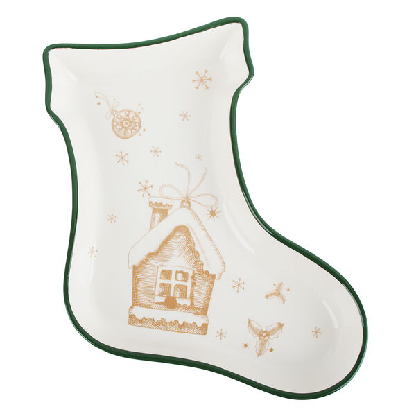 Millimi пряничный домик блюдо в форме сапожка 25,5х19,5х3,5см, керамика