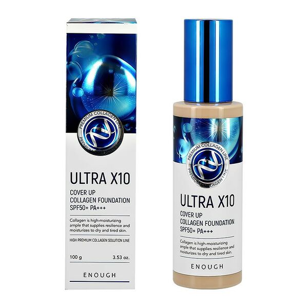 Основа тональная для лица Enough Premium Ultra X10` Cover up collagen foundation тон 13 100 г
