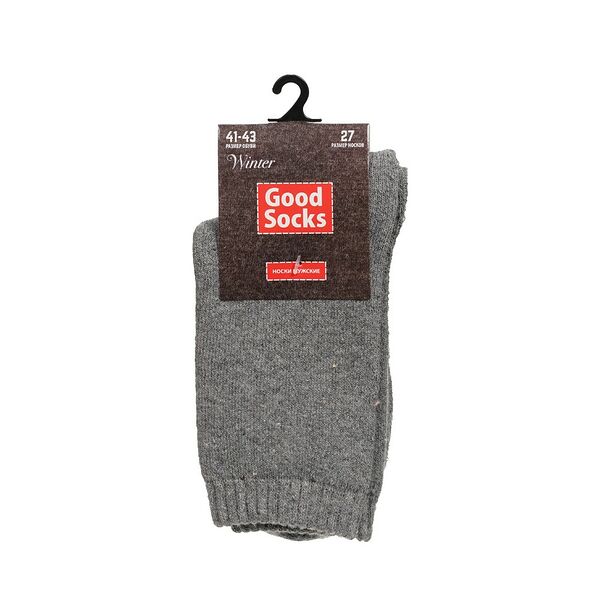 Мужские махровые носки Good Socks Winter Серый р.41-43