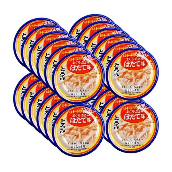 Корм для кошек INABA Тороми в слив.бульоне филе курицы, тунец, гребешок банка 80г (упаковка - 24 шт)