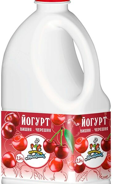 Йогурт питьевой Кубанский Молочник Вишня-Черешня 2.5% 720г