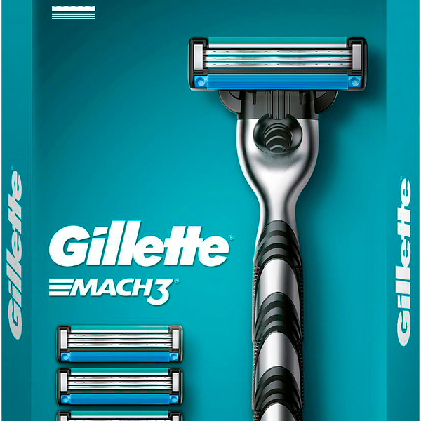 Бритва Gillette Mach3 с 5 сменными кассетами