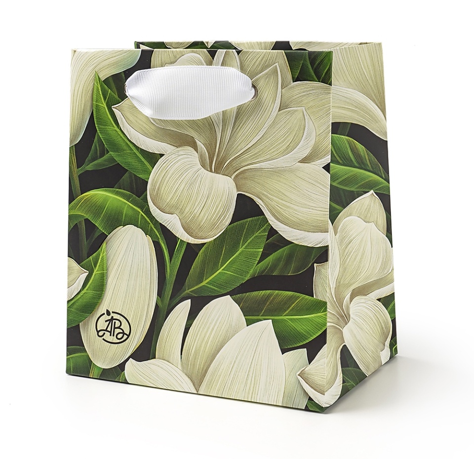 

Пакет подарочный Азбука Вкуса Белая магнолия 15 х 17 х 10 см