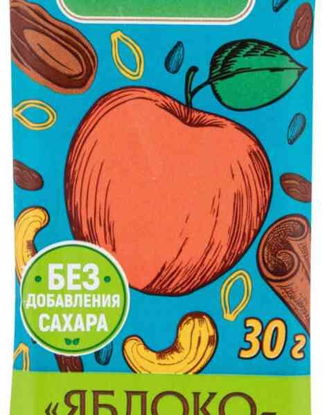 Батончик фруктово-ореховый Глобус Вита Яблоко-корица