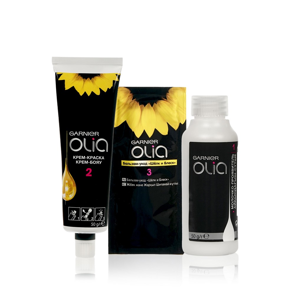 

Стойкая крем-краска для волос Garnier Olia с цветочными маслами оттенок 7.13 золотистый русый 112 мл