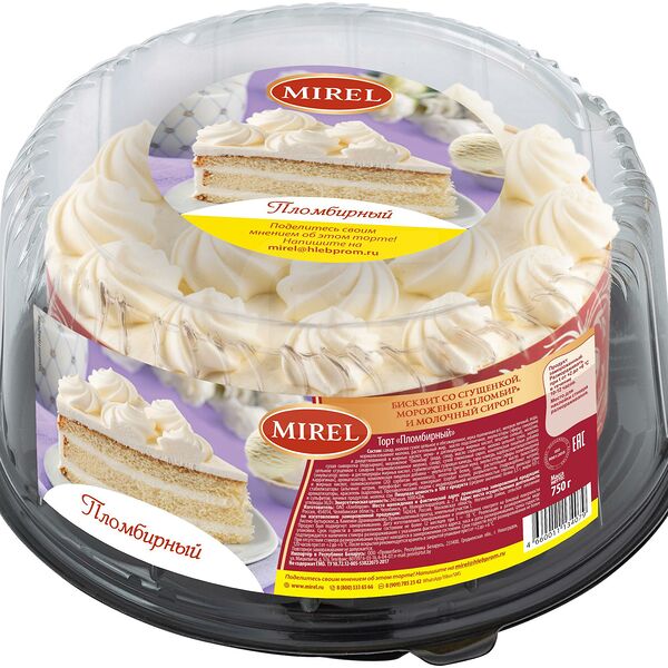 Торт Mirel Пломбирный со сгущенкой 750 г