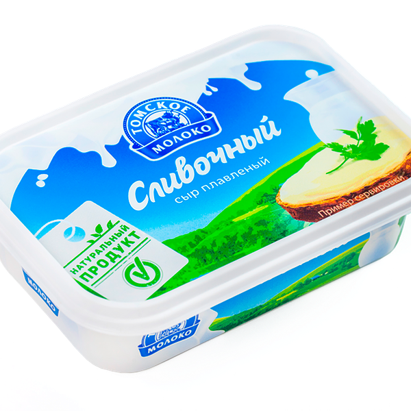 Сыр плавленый Томское молоко сливочный 65% 180 г