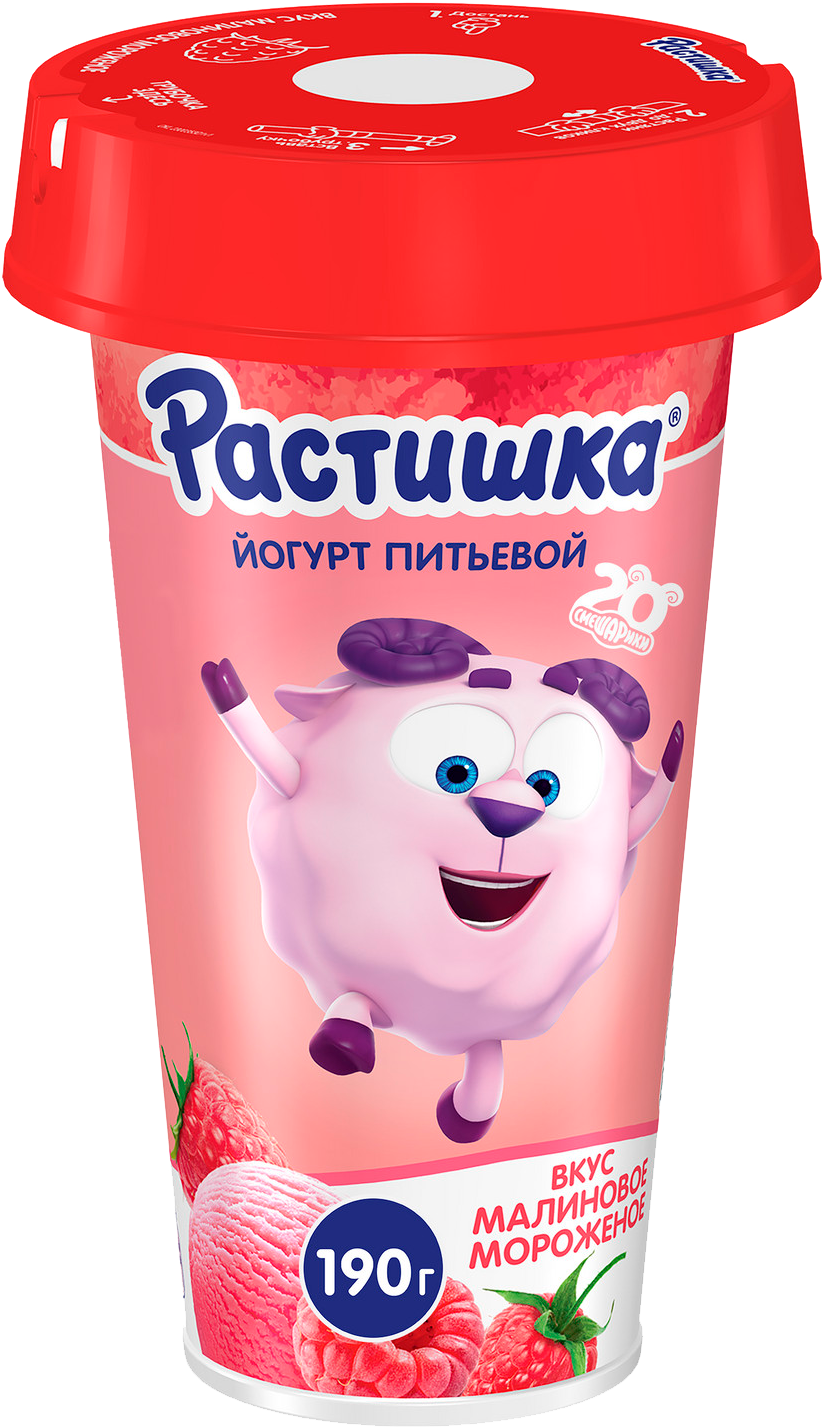 

Йогурт питьевой Растишка малиновое мороженое 2.8%