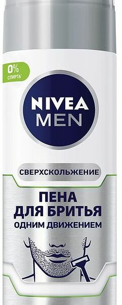 Пена для бритья Сверхскольжение одним движением ТМ Nivea (Нивея)