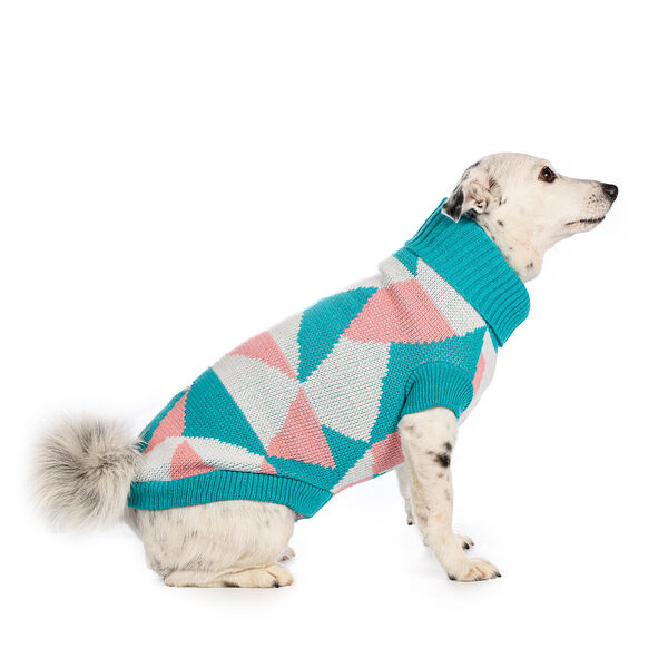 Свитер для собак 55см 4XL бирюзовый (унисекс)