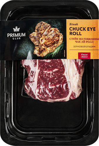 Стейк из говядины PREMIUM CLUB Чак ай ролл, 330г