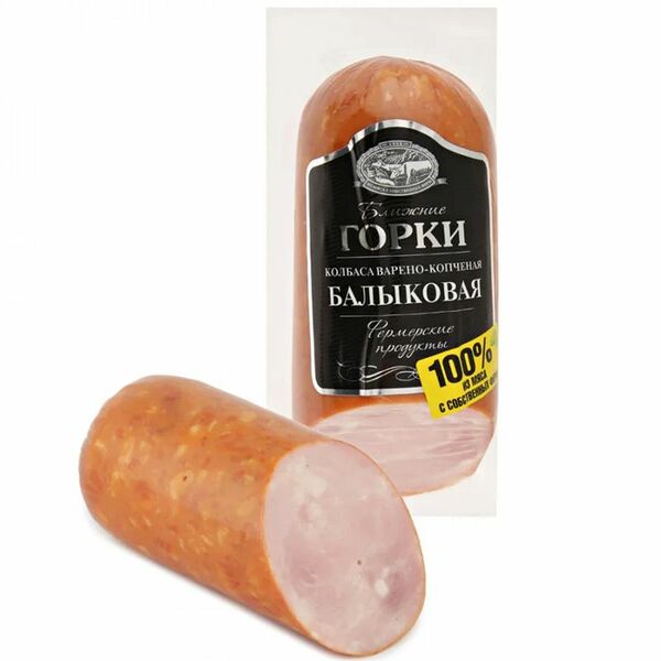 Колбаса Ближние горки Балыковая варено-копченая, 350г