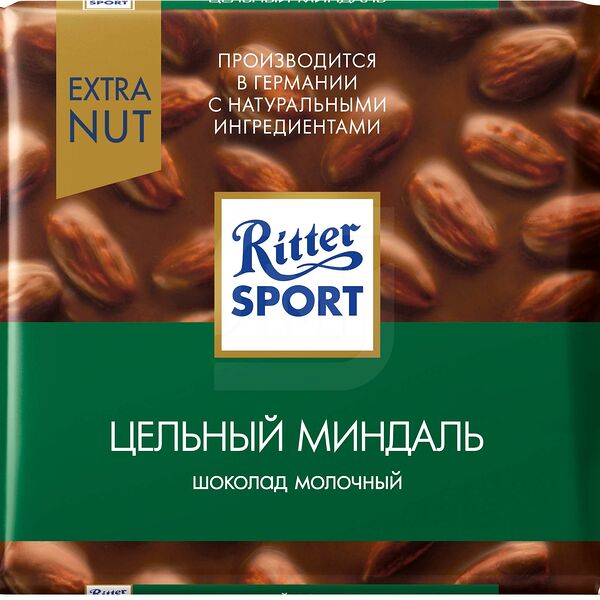 Шоколад Ritter Sport Молочный Цельный миндаль