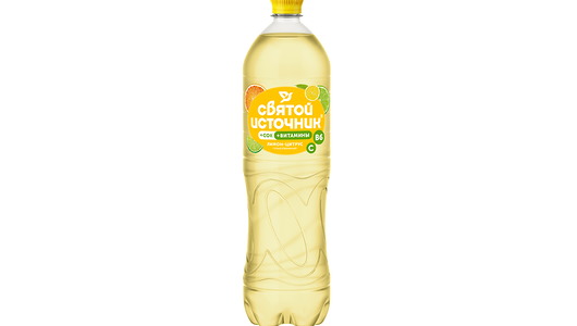 Напиток Святой Источник Вода+Сок лимон-цитрус 1,5л