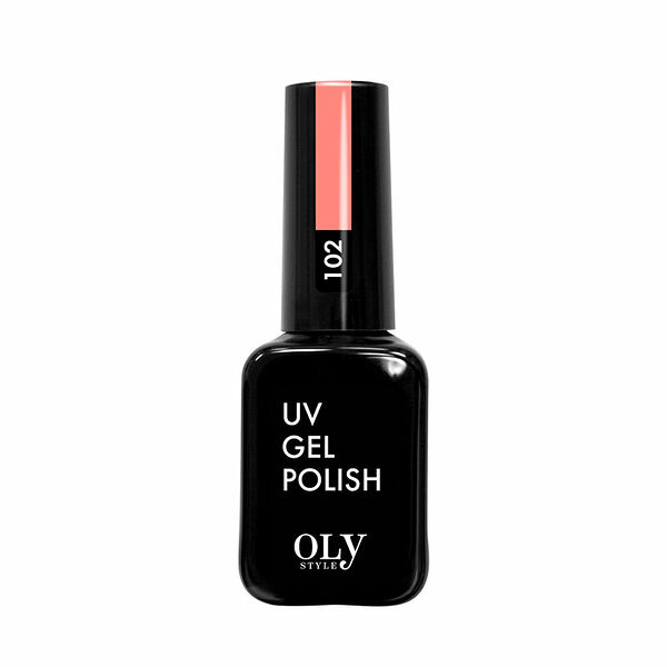 Гель-лак для ногтей Oly Style UV Gel Polish 102 Нежный коралл 10 мл