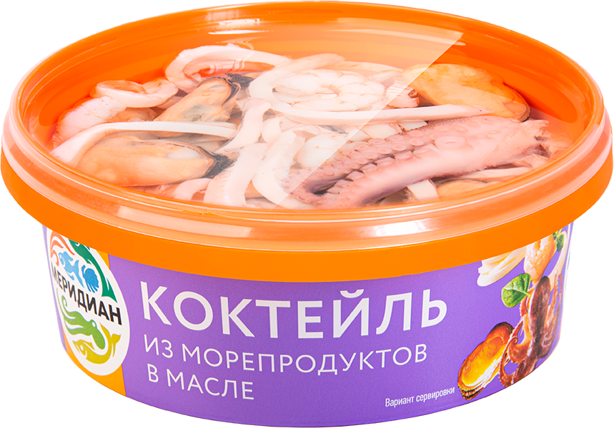 

Коктейль из морепродуктов Меридиан в масле