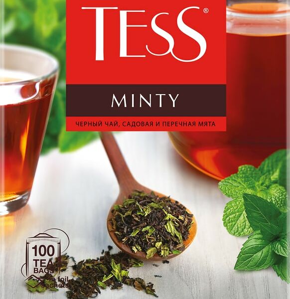 Чай черный Tess Minty с мятой 100*1.5г