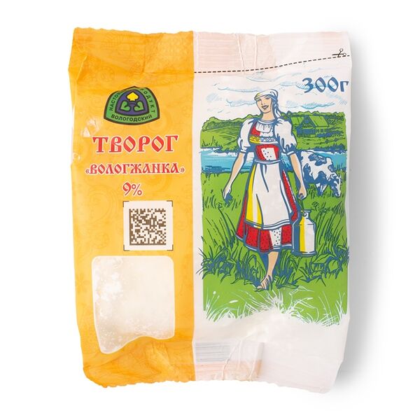 Творог Вологжанка 9% 300 г