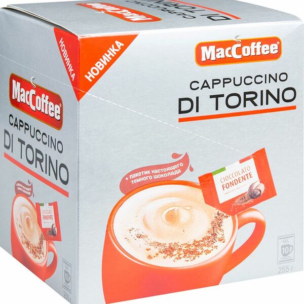 Напиток кофейный MacCoffee Cappuccino di Torino 3в1 25г x 10шт